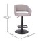 Flash Furniture Gray Vinyl Adjustable Height Barstool CH-122070-GYBK-GG - alternate 6
